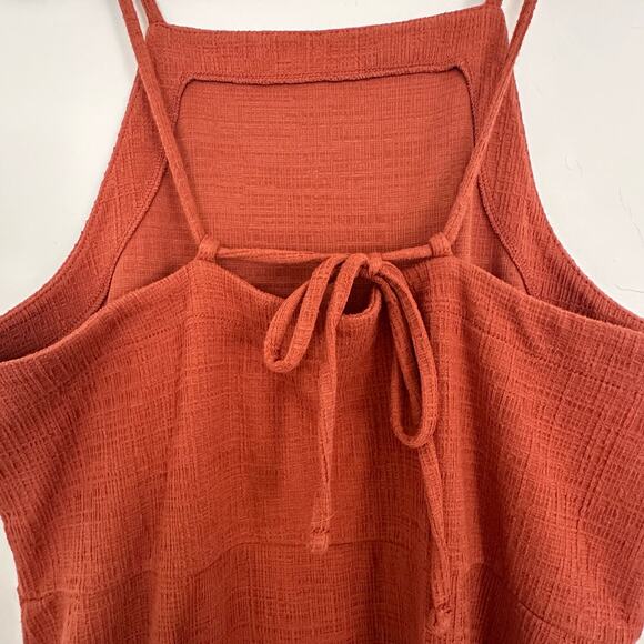 Madewell Burnt Orange Cotton Dress Jumper Size Large - Picture 13 of 15